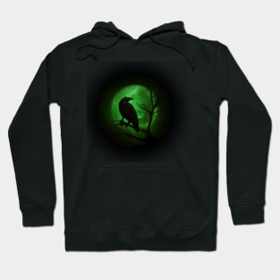 Raven and full moon Hoodie